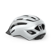 MET MTB fietshelm Downtown met verstelbare riem en ventilatiegaten, ontworpen voor comfort en veiligheid tijdens mountainbiken.