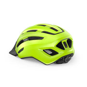 MET MTB-fietshelm Downtown met ventilatiegaten en verstelbare riem, geschikt voor mountainbiken.