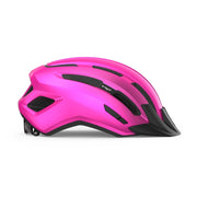Dames-MTB helm van MET met ventilatieopeningen en verstelbare riem, ontworpen voor fietsers in de stads- en mountainbikewereld