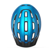 MET MTB fietshelm Downtown met ventilatieopeningen en verstelbare riem voor comfort en bescherming tijdens mountainbiken.