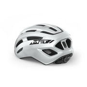Racefiets helm MET Miles met aerodynamisch ontwerp en ventilatieopeningen, geschikt voor wielrenners en fietsers.