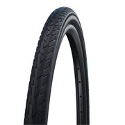 Zwarte Schwalbe 12-inch Road Cruiser stadsfiets buitenband met K-Guard bescherming, geschikt voor stadsfietsgebruik.