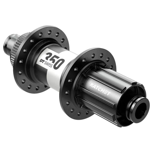 Achternaaf DT Swiss 350 SH 10/11V Race Disc CL Aluminium 28G 142/12mm Zwart - Le Coq Wielerartikelen