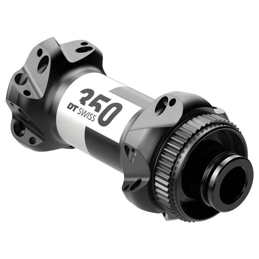 Voornaaf DT Swiss 350 Straightpull Race Disc CL Aluminium 24G 100/12mm Zwart - Le Coq Wielerartikelen