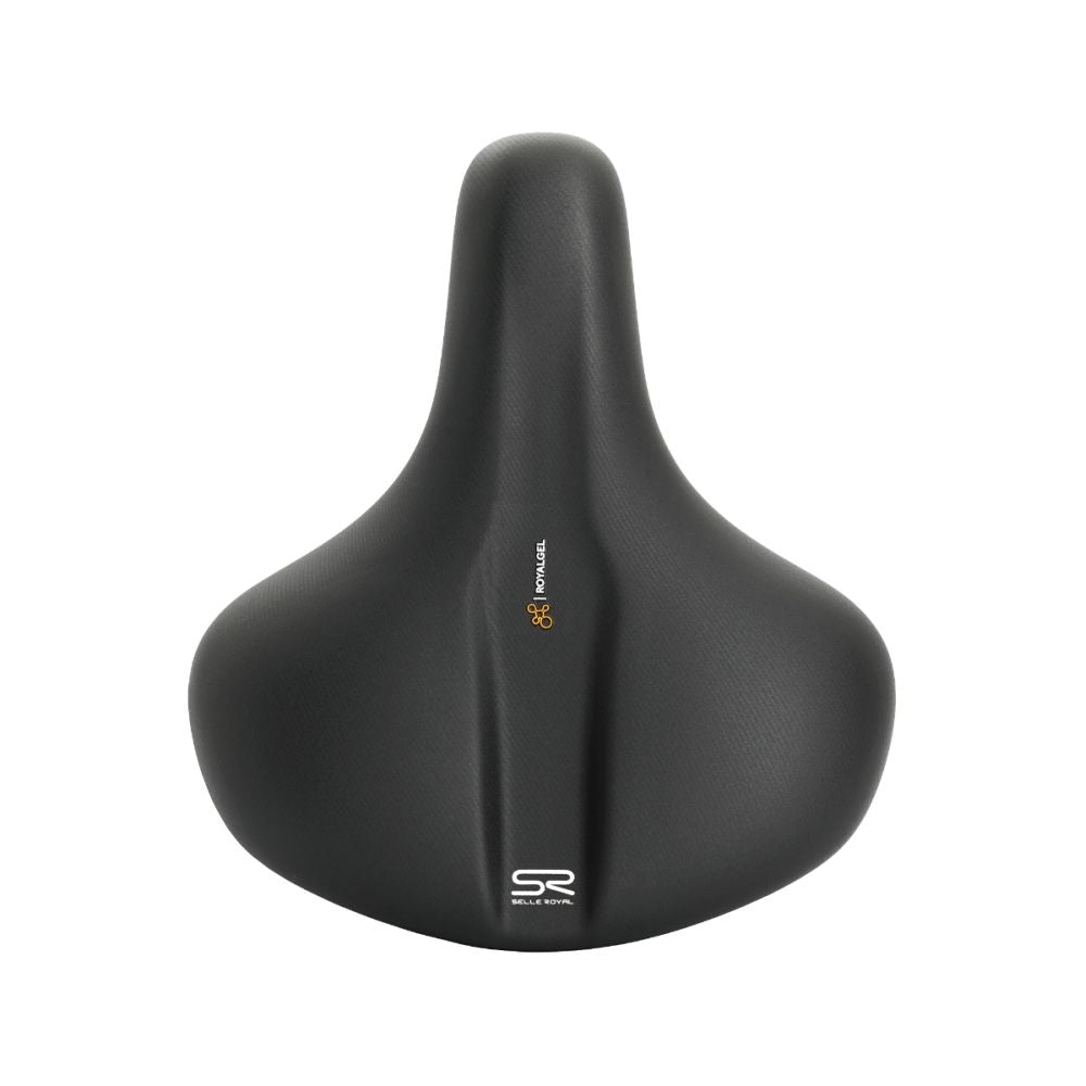 Zwart Selle Royal Explora Relaxed Adventure Time zadel voor stadsfiets en e-bike, met Royalgel voor extra comfort.