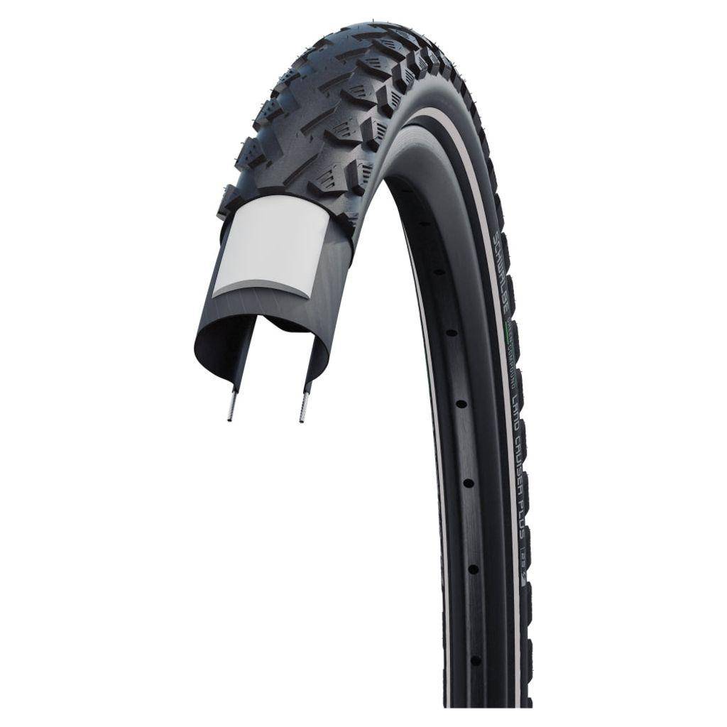 Schwalbe Buitenband 28" Land Cruiser Plus Green PunctureGuard - Zwart - Le Coq Wielerartikelen