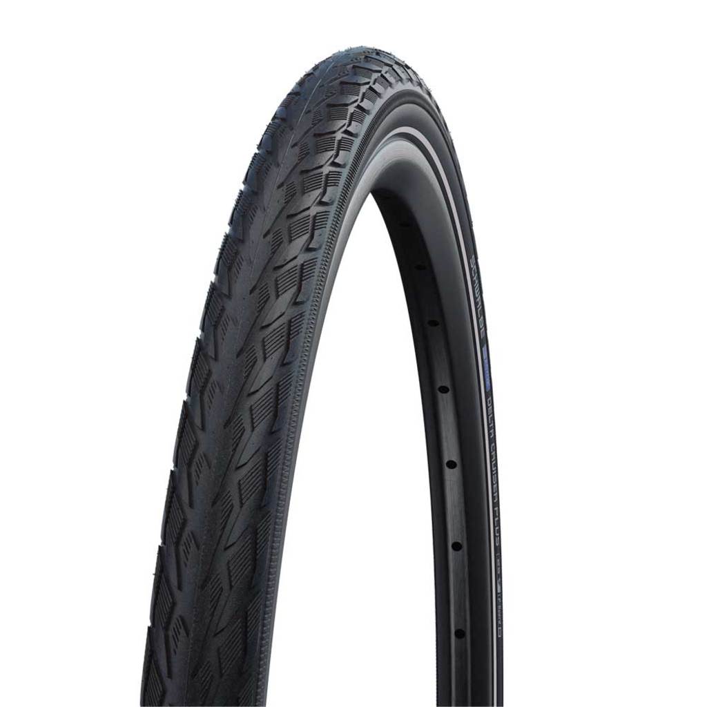 Schwalbe Delta Cruiser Plus 26" stadsfiets buitenband met PunctureGuard in zwart, 37-590, geschikt voor stadsfietsen