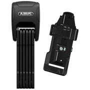 Zwart Abus Bordo Alarm 6000Ka/90 vouwslot, 90 cm lang met Xplus alarmsysteem, zichtbaar in de afbeelding.