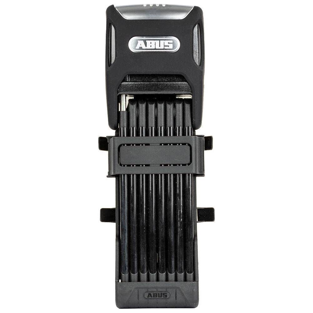 Abus Bordo Big Alarm 6000KA/120 zwart vouwslot met alarmfunctie, 120 cm lang, stevig en beveiligd voor fietsen