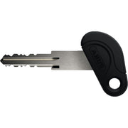Zwart Abus Ringslot Pro Amparo 4750 X R met insteek, beveiligingsslot voor fietsen of accessoires, zichtbaar op de afbeelding.