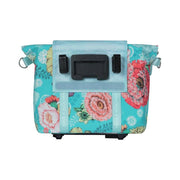 Basil Bloom Field waterdichte fietstas voor enkel, 11 liter, met bloemenprint en verstelbare riem, geschikt voor fietsaccessoires.