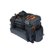 Basil Miles XL Pro bagagedragertas, waterdichte bagagedragertas voor fietsen, geschikt voor 9-36 liter, zwart met logo.