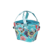Basil Bloom Field Carry All fietskorf voorop, 15 liter, 27x37x25 cm, geschikt voor fietsmanden, in blauwe kleur.