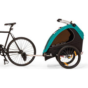 Burley Encore X kinderfietskar voor 2 kinderen met inklapbaar design en vering, geschikt voor comfortabel fietsplezier