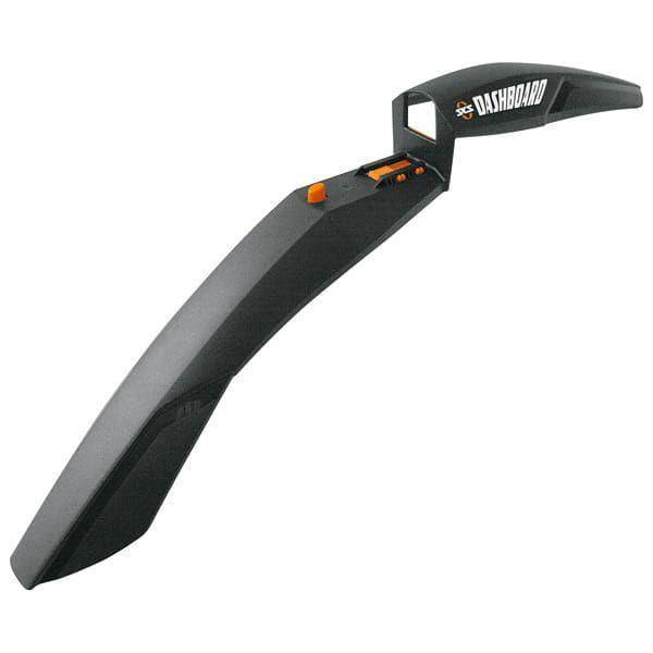 Zwart SKS dashboard voorspatbord voor 26/27,5 inch mountainbikes, gemaakt van duurzaam PVC.