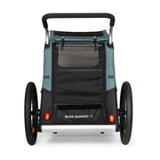 Burley Bark Ranger XL hondenfietskar in zwart en blauw met grote 20-inch wielen, geschikt voor honden en comfortabele ritten.