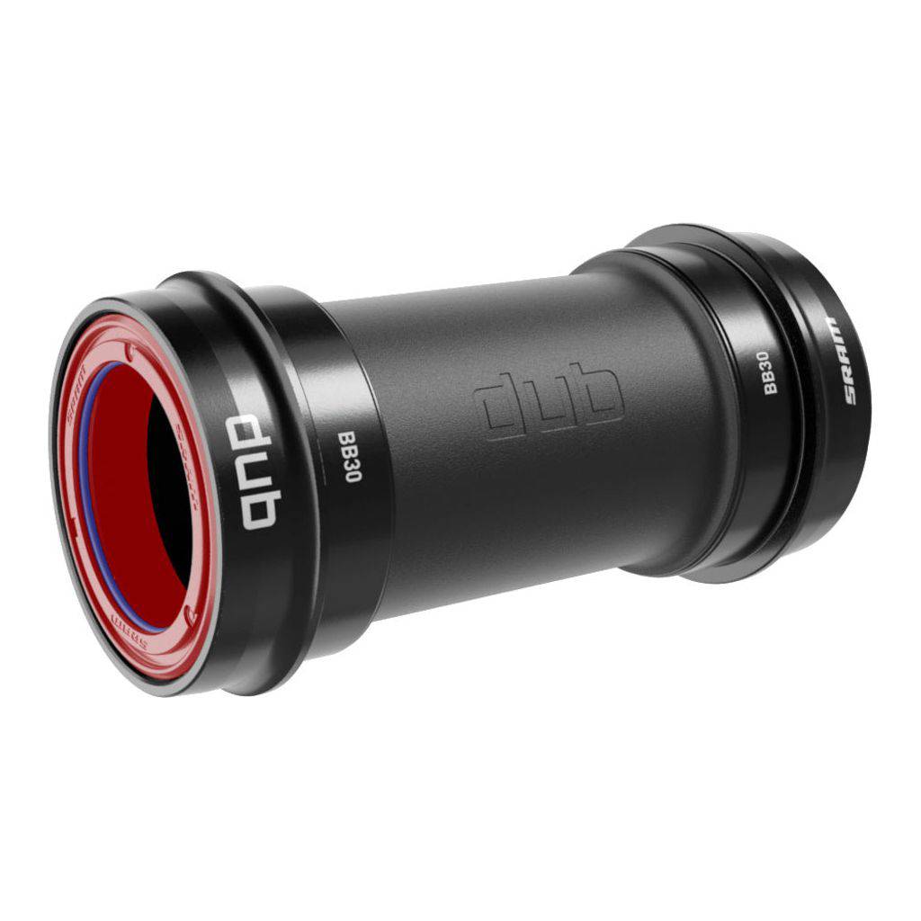 Zwarte SRAM Trapas Cupset DUB Race/MTB Ceramic 68/73mm BB30, zichtbaar in de afbeelding