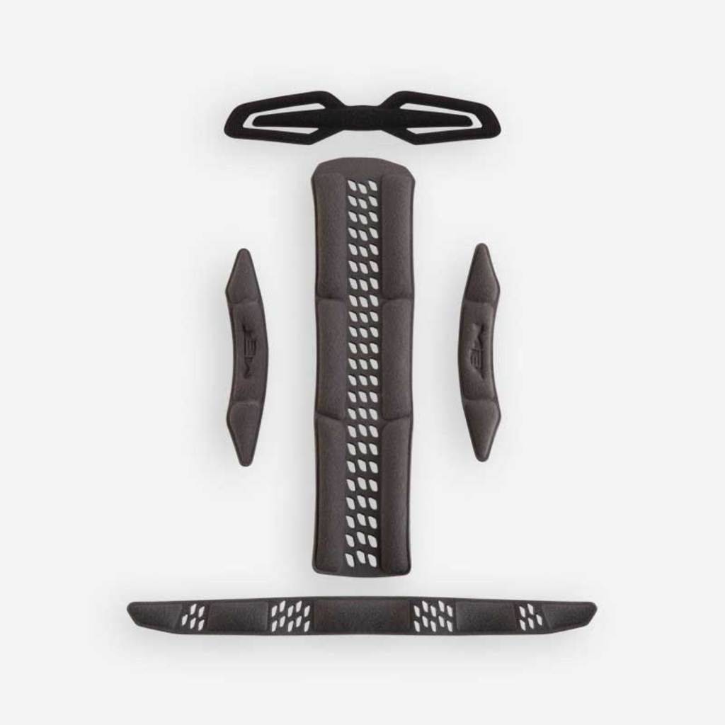 Zwarte MET Corso/Grancorso Comfort helmonderdelen paddingset, comfortabel en geschikt voor fietshelmen.