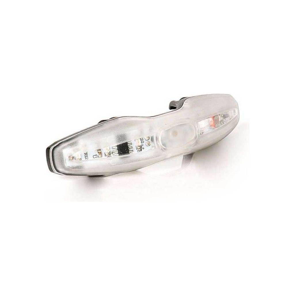 Wit achterlicht voor fietshelm van MET, veilig en zichtbaar, ontworpen als accessoire voor MET For Safe T Advanced helm