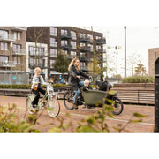 Steco Mini Mee Maxi-Cosi adapter voor bakfiets, verend en zwart, geschikt voor bagagedragers en onderdelentoepassingen