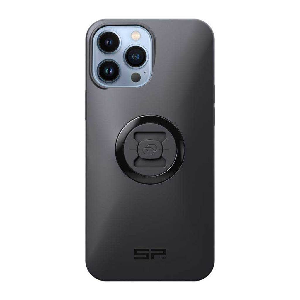 SP Connect telefoonhoesje voor iPhone 13 Pro Max, beschermend case met houderfunctie en stevige rand, zwart design