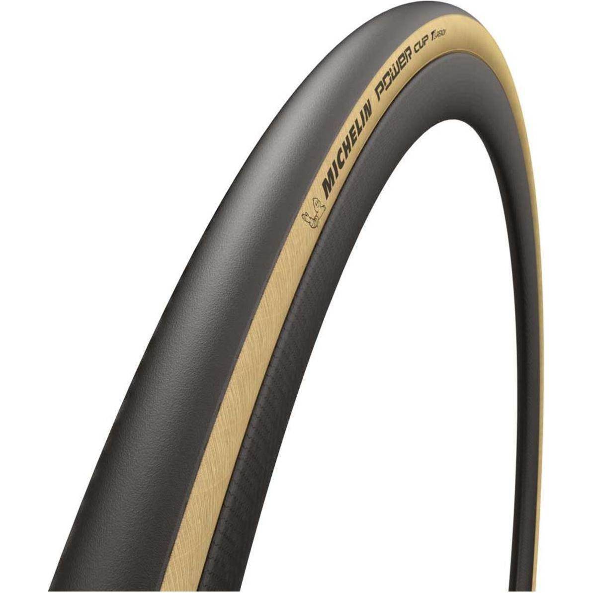 Michelin 28-inch Power Cup TLR racefiets band met vouwband, geschikt voor wielrennen en racefietsen.
