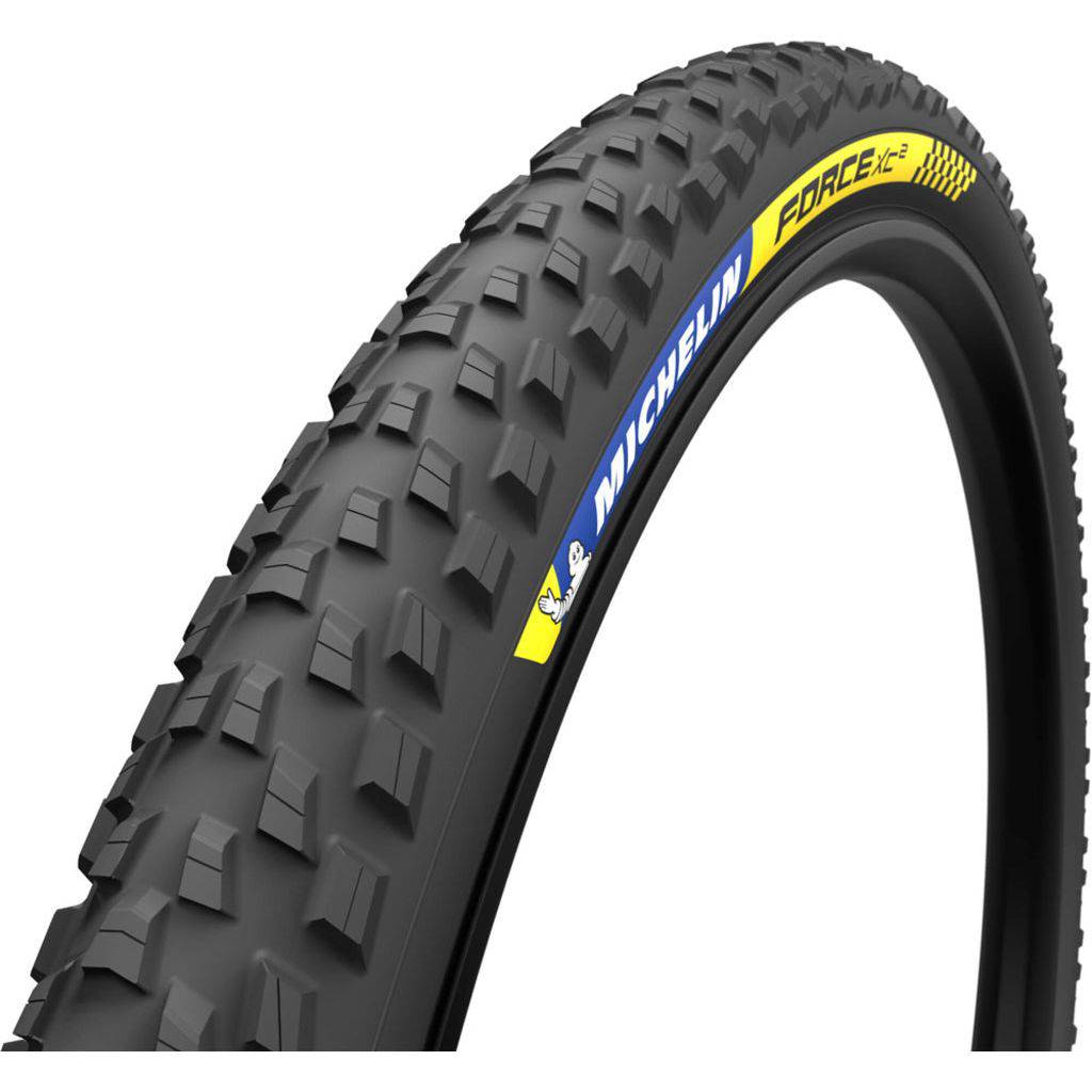 Michelin MTB buitenband 29 inch Force XC2 met profiel voor off-road rijden, zichtbaar op de afbeelding.