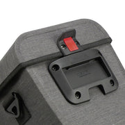 Waterdichte KLICKfix Aventour Compact 3-liter stuurtas voor fiets, grijs, met verstelbare bevestiging en ruime opbergmogelijkheden.