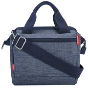 KLICKfix Roomy Twist blauwe fietsstuurtas met 4 liter inhoud en verzonken adapterplaat voor stuur.