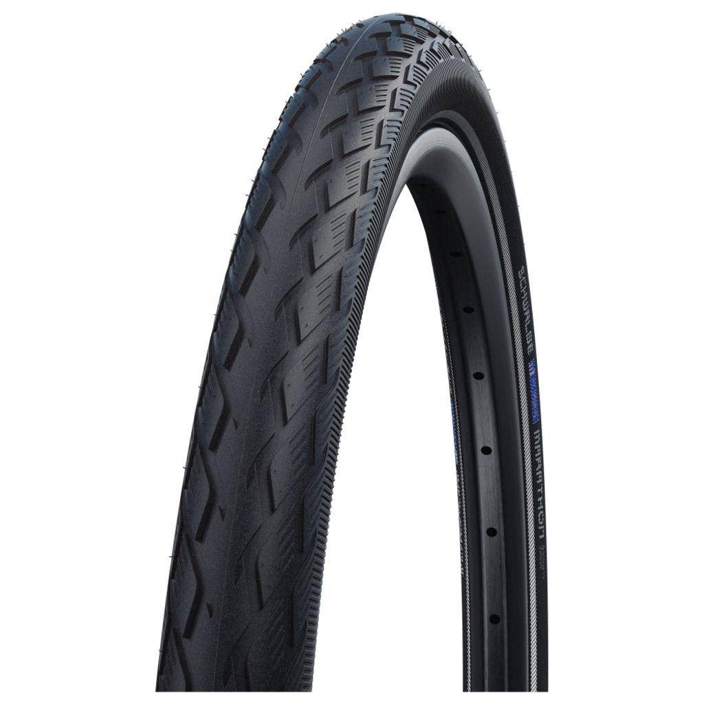 Schwalbe Marathon Greenguard 18-inch stadsfiets buitenband, zwart, met antileklaag en geschikt voor stadsfietsen.