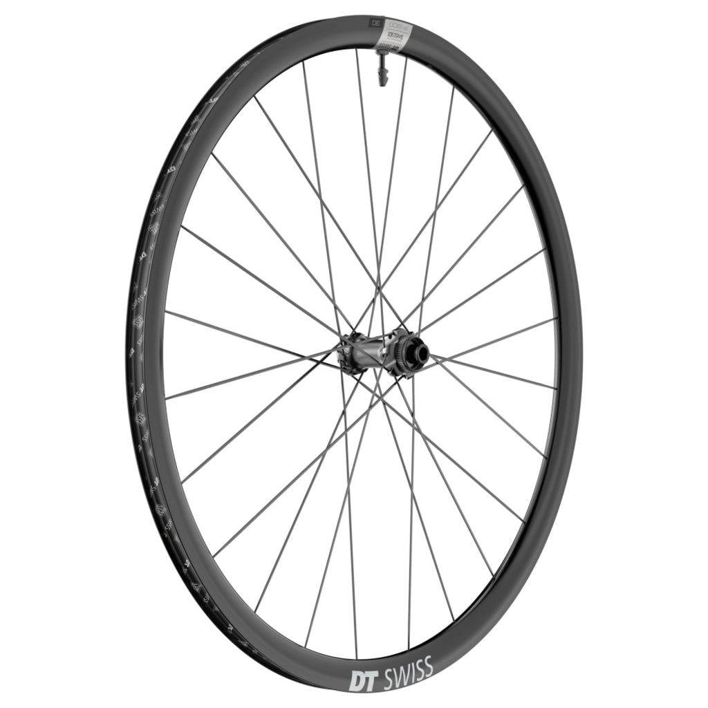 Voorwiel 28" DT Swiss A1800 Spline 30 DB Disc CL aluminium zwart voor racefiets, lichte en duurzame wielset