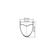 DT Swiss Racefiets wiel V 28 DT ER1600 Spline 30 DB, 100/12 mm, lichtgewicht en duurzame fietsvelg in beeld.