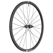 DT Swiss Racefiets wiel A 28 DT ER1600 Spline 30 DB 142/12 XDR, zwart met aerodynamisch design en betrouwbare velgconstructie