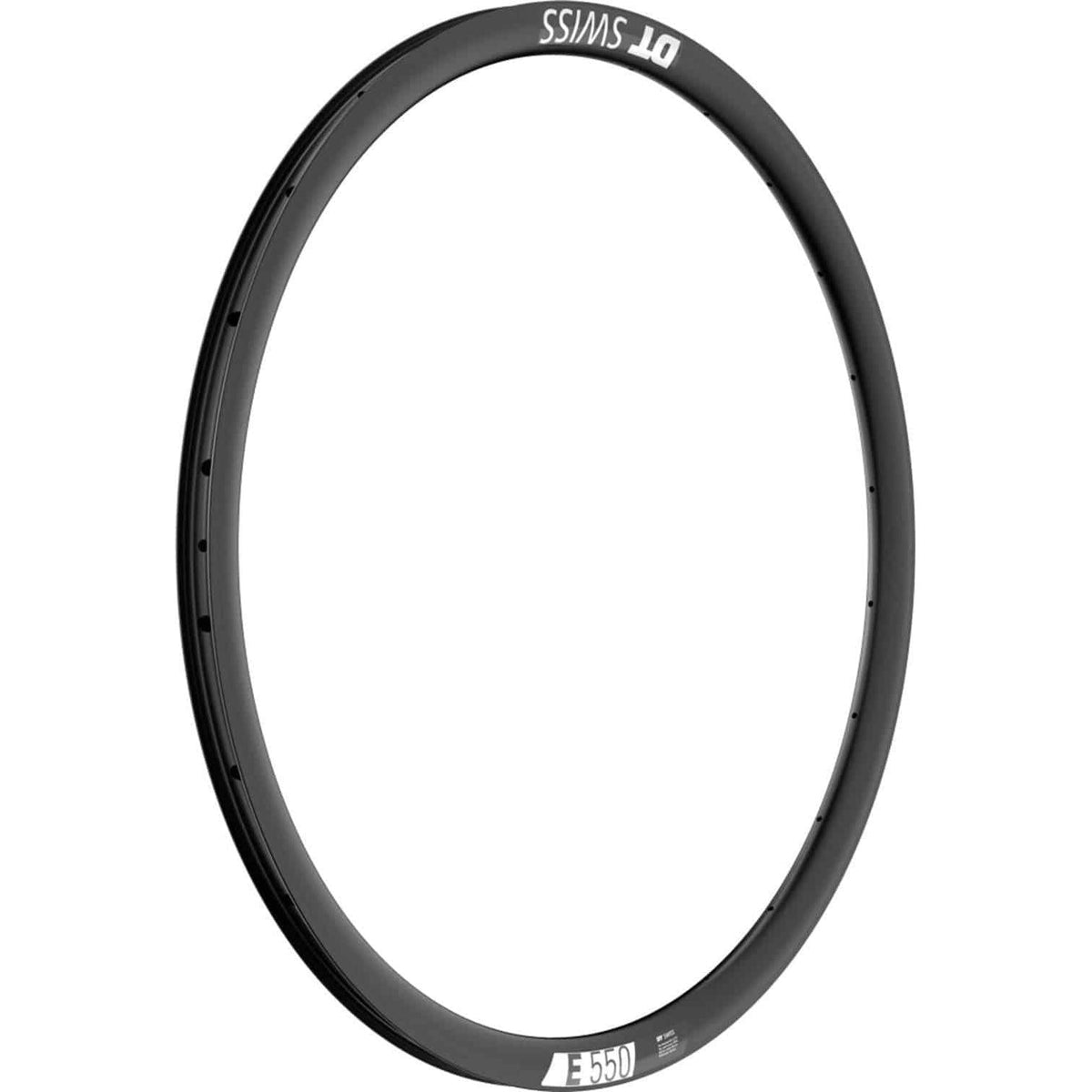 Zwarte DT Swiss Velg 28 inch, race model, 26 mm breedte, voor 24/14 naaf, geschikt voor racefiets.