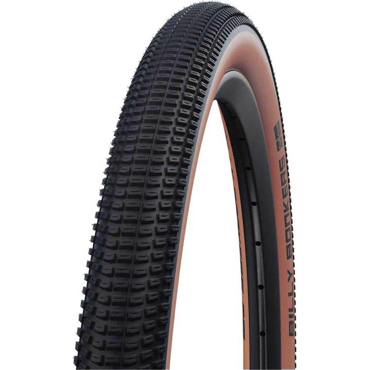Schwalbe 18-inch Billy Bonkers gravel buitenband met Addix Performance, zwart en brons, vouwband voor mountainbike of gravelbike