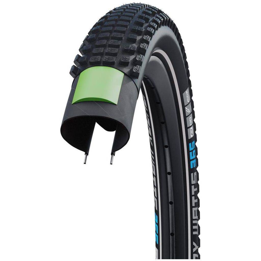 Buitenband 27.5" Schwalbe Johnny Watts 365 Addix 4Season Raceguard 60-584 Vouwband Zwart - Le Coq Wielerartikelen