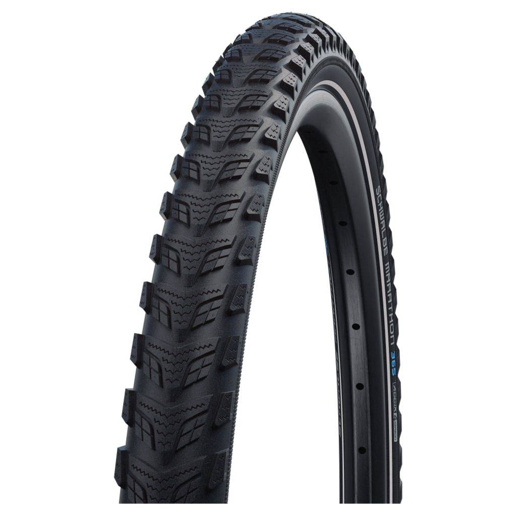 Schwalbe 20-inch Marathon 365 Addix 4Season stadsfiets buitenband met Greenguard in zwart, geschikt voor alle weersomstandigheden