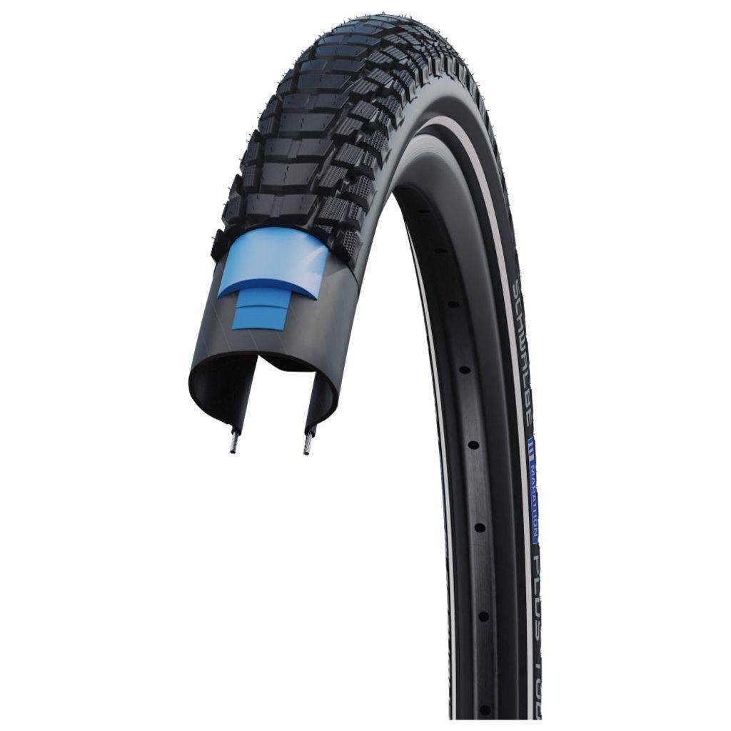 Schwalbe Buitenband 28" Marathon Plus Tour ADDIX E Smart DualGuard - Zwart - Le Coq Wielerartikelen
