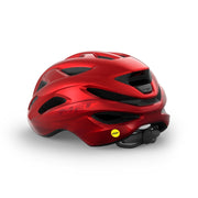 Fietshelm MET Idolo Mips racefiets helm met aerodynamisch ontwerp en verstelbare ventilatieopeningen, zwart met witte details