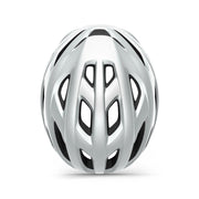 MET Idolo racefietshjelm met Mips-systeem, lichtgewicht en aerodynamisch, geschikt voor wielrenners, in zwart en wit.