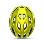Racefiets helm MET Idolo, lichtgewicht en aerodoorne racehelm met ventilatiegaten, geschikt voor wielrenners.
