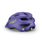 Kinderen fietshelm MET Crackerjack met MIPS en LED-verlichting, lichtgrijs met ventilatieopeningen en verstelbare straps