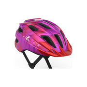 Kinderfietshelm MET Crackerjack met LED-verlichting, comfortabele kinderfietshelm met verstelbare banden en reflecterende details.