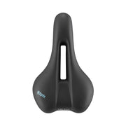 Selle Royal Float Athletic Slow Fit foam fietszadel voor stadsfietsen en e-bikes, comfortabel en ademend ontwerp.