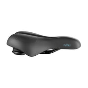 Zwart Selle Royal Float Relaxed Urban Life fietszadel met schuimvulling voor stads- en e-bikes, comfortabel en geschikt voor dagelijks gebruik