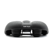 Zwart Selle Royal Float Relaxed Urban Life fietszadel met Slow Fit foam voor stadsfietsen en E-bikes, comfortabel en ergonomisch.