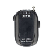 Abus Combiflex Stopover kabelslot, 65 cm lang, zelfoprollend met 1,2 mm dikte, geschikt voor beveiliging van fietsen en eigendommen