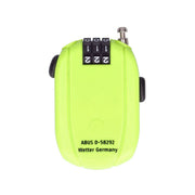 Abus Combiflex Stopover kabelslot, zelfoprollend, 65 cm lang en 1,2 mm dik, met stevige metalen ketting en slotmechanisme