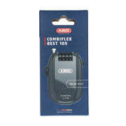 Abus Combiflex Rest kabelslot van 105 cm, zwart, met stevige sluiting en kabelbescherming voor veilige beveiliging