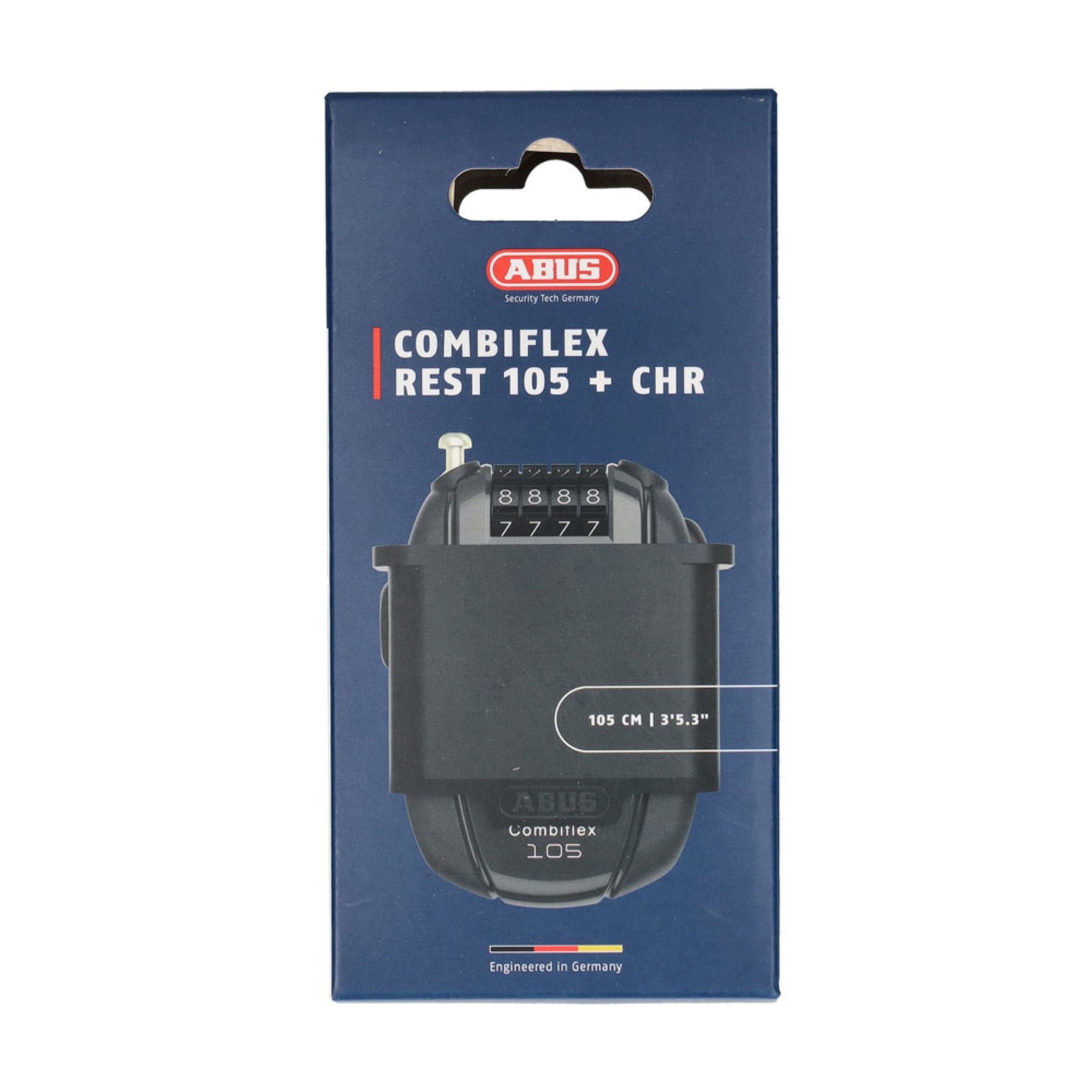 Abus Kabelslot Combiflex Rest CHR Code 105cm x 2.4mm Zwart